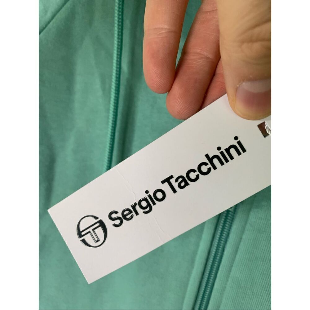 Sergio Tacchini Serif Logo zip up hoodie Canton men's size medium NEW NWT - Picture 7 of 8
